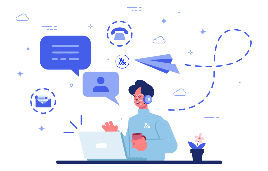 Trendsoft - Contact Form Illustration